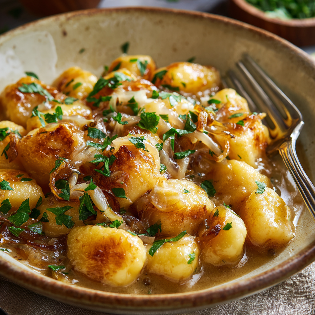 French Onion Gnocchi
