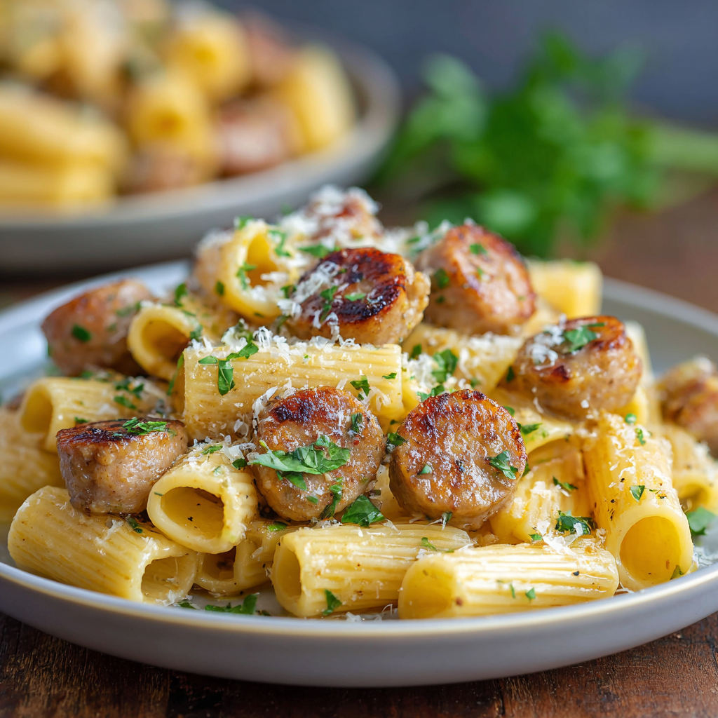 Garlic Butter Sausage Pasta