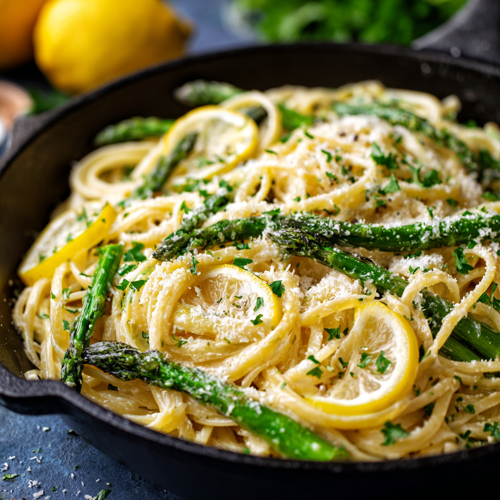 Lemon Asparagus Pasta