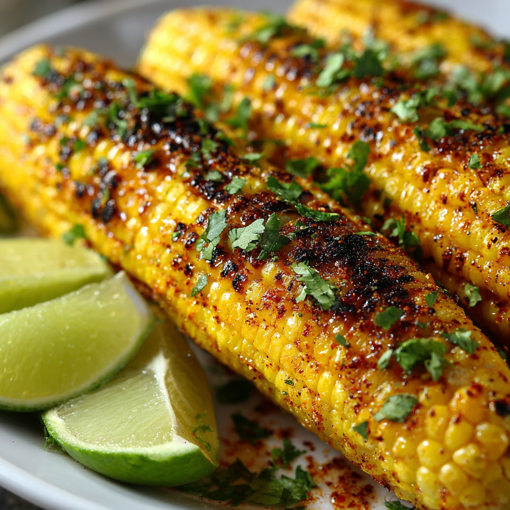 Grilled Corn on the Cob with Chili Lime Butter