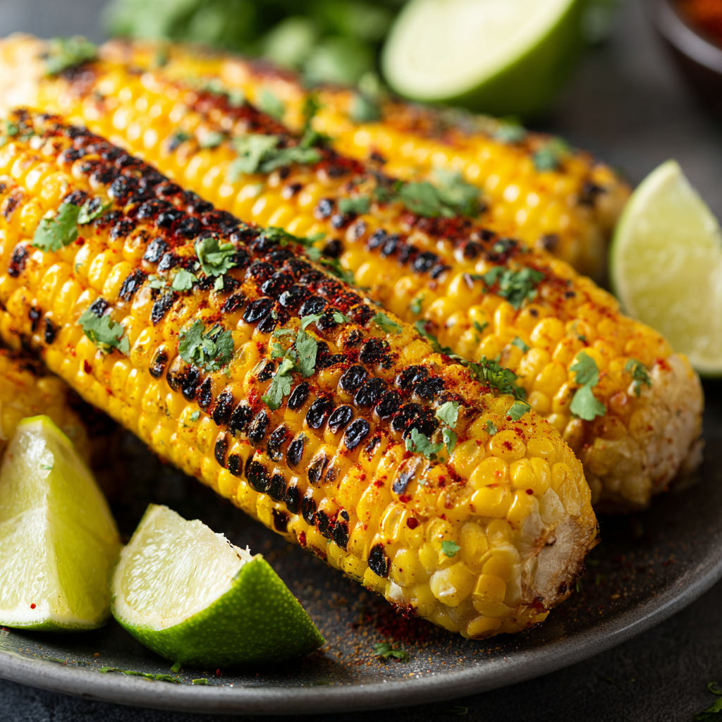 Grilled Corn on the Cob with Chili Lime Butter