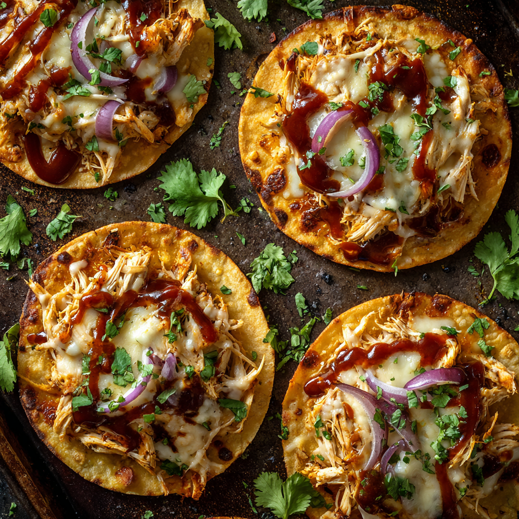 Easy BBQ Chicken Tostadas Recipe