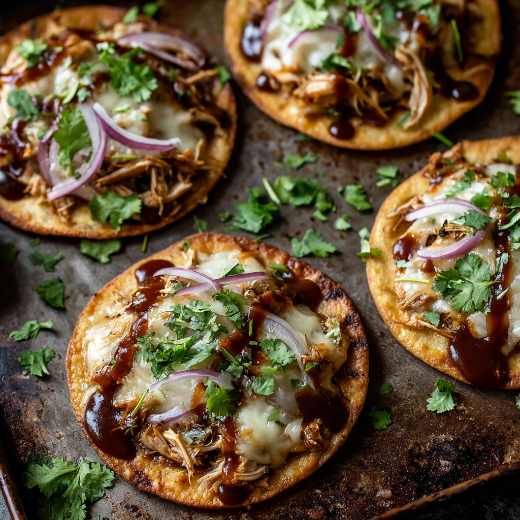 Easy BBQ Chicken Tostadas Recipe