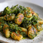 Healthy Cauliflower Gnocchi with Pesto