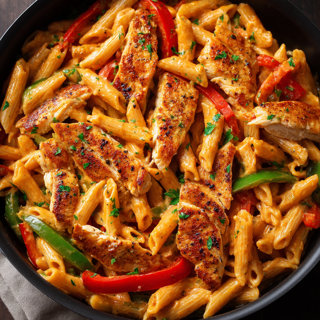Creamy Chicken Fajita Pasta