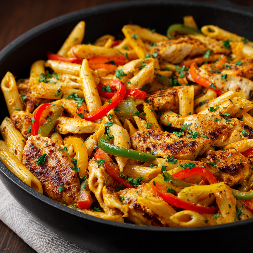 Creamy Chicken Fajita Pasta