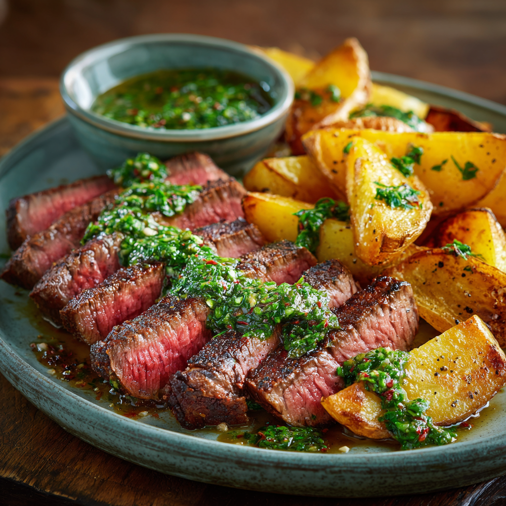 Steak Frites with Chimichurri
