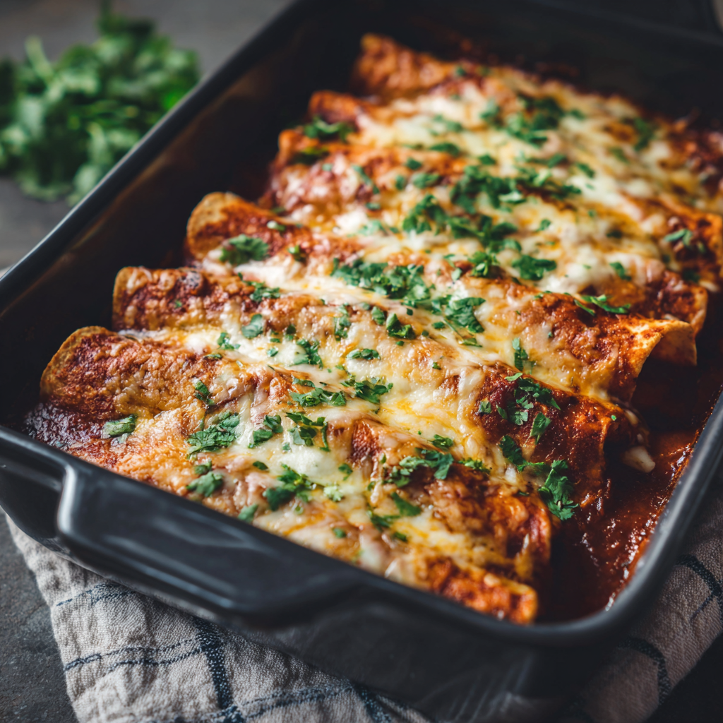 Ground Turkey Black Bean Enchiladas