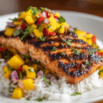 Healthy Grilled Salmon with Mango Salsa