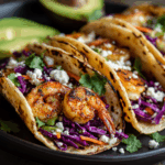 Grilled Shrimp Tacos with Cabbage Slaw