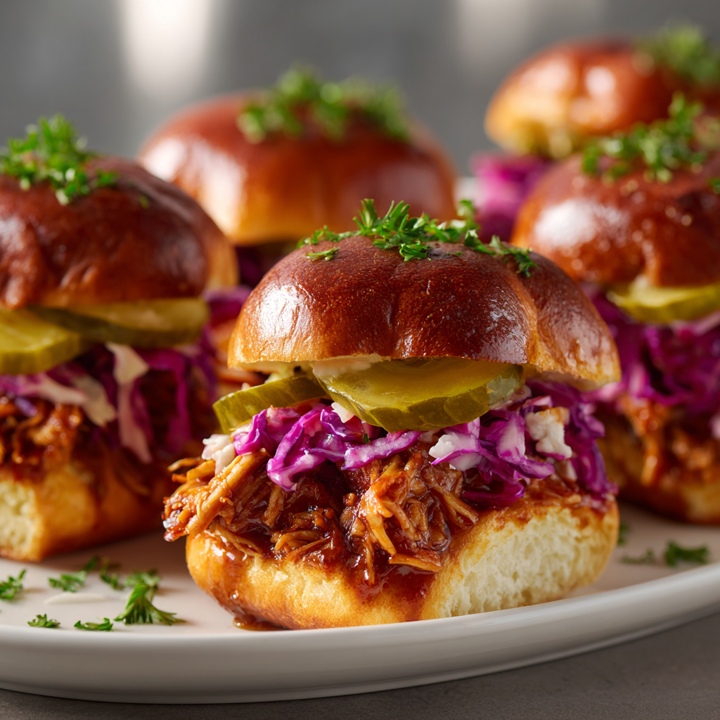BBQ Pulled Chicken Sliders