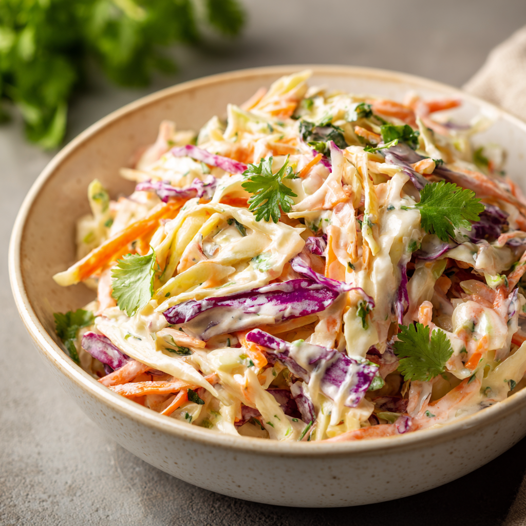 Easy Cilantro Lime Coleslaw Recipe