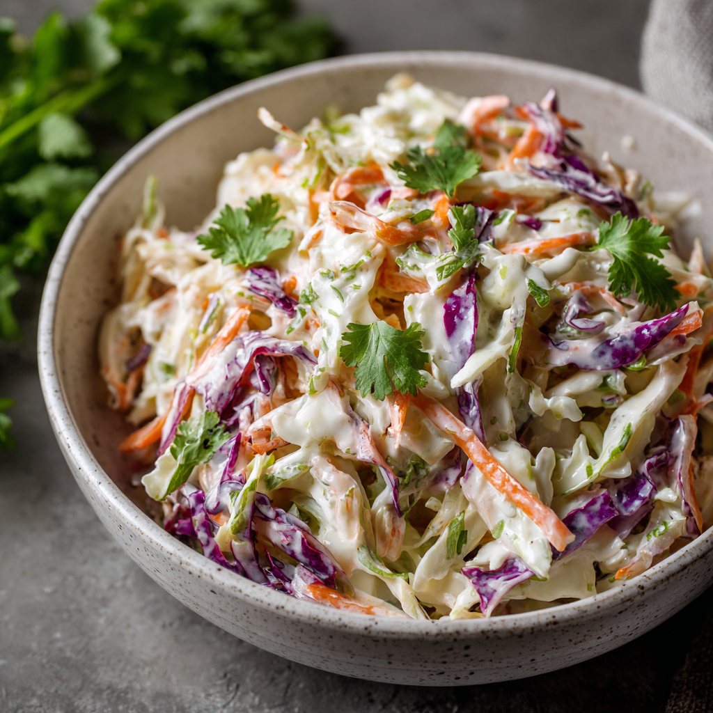 Easy Cilantro Lime Coleslaw Recipe