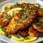 Crispy Lemon Pepper Chicken Cutlets