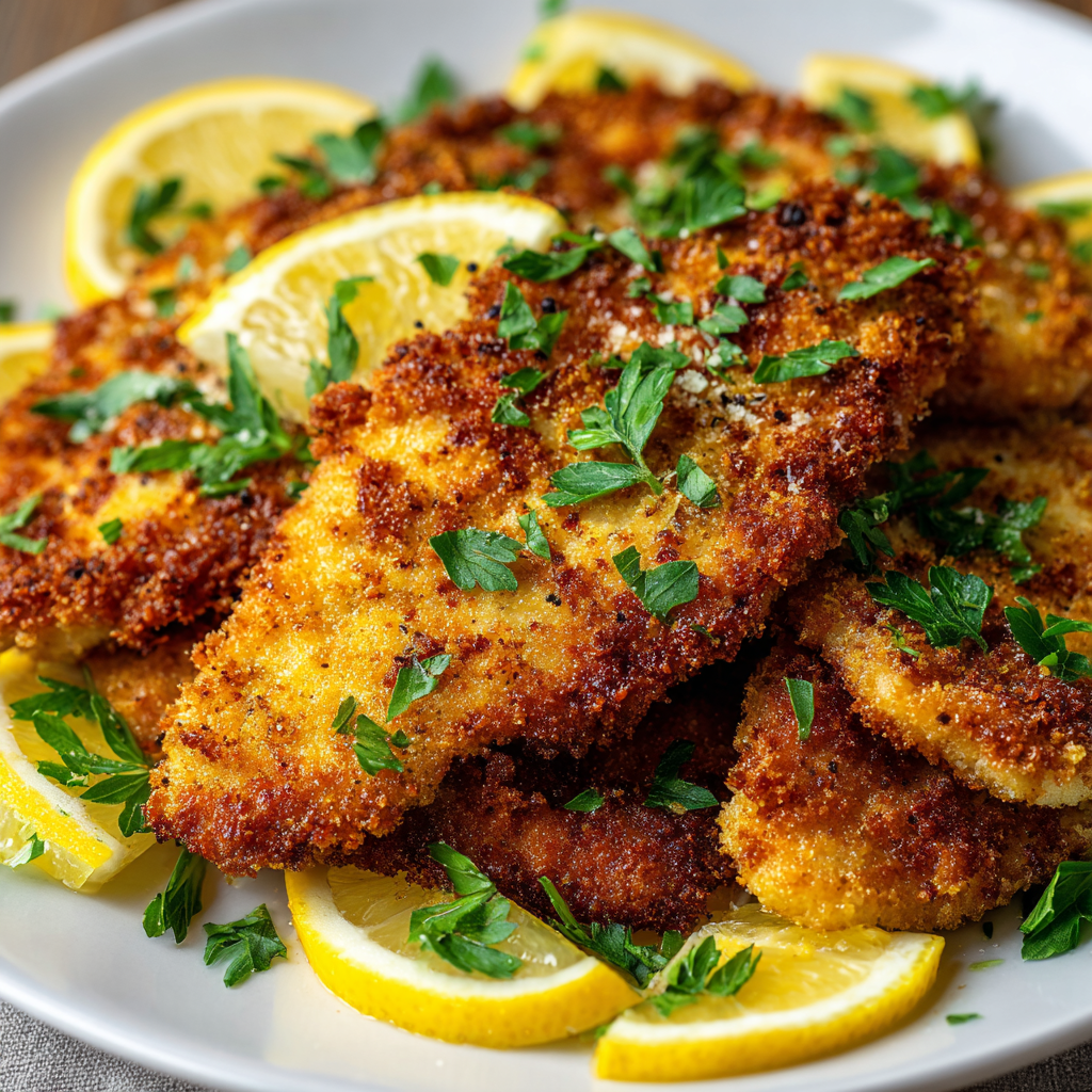 Crispy Lemon Pepper Chicken Cutlets