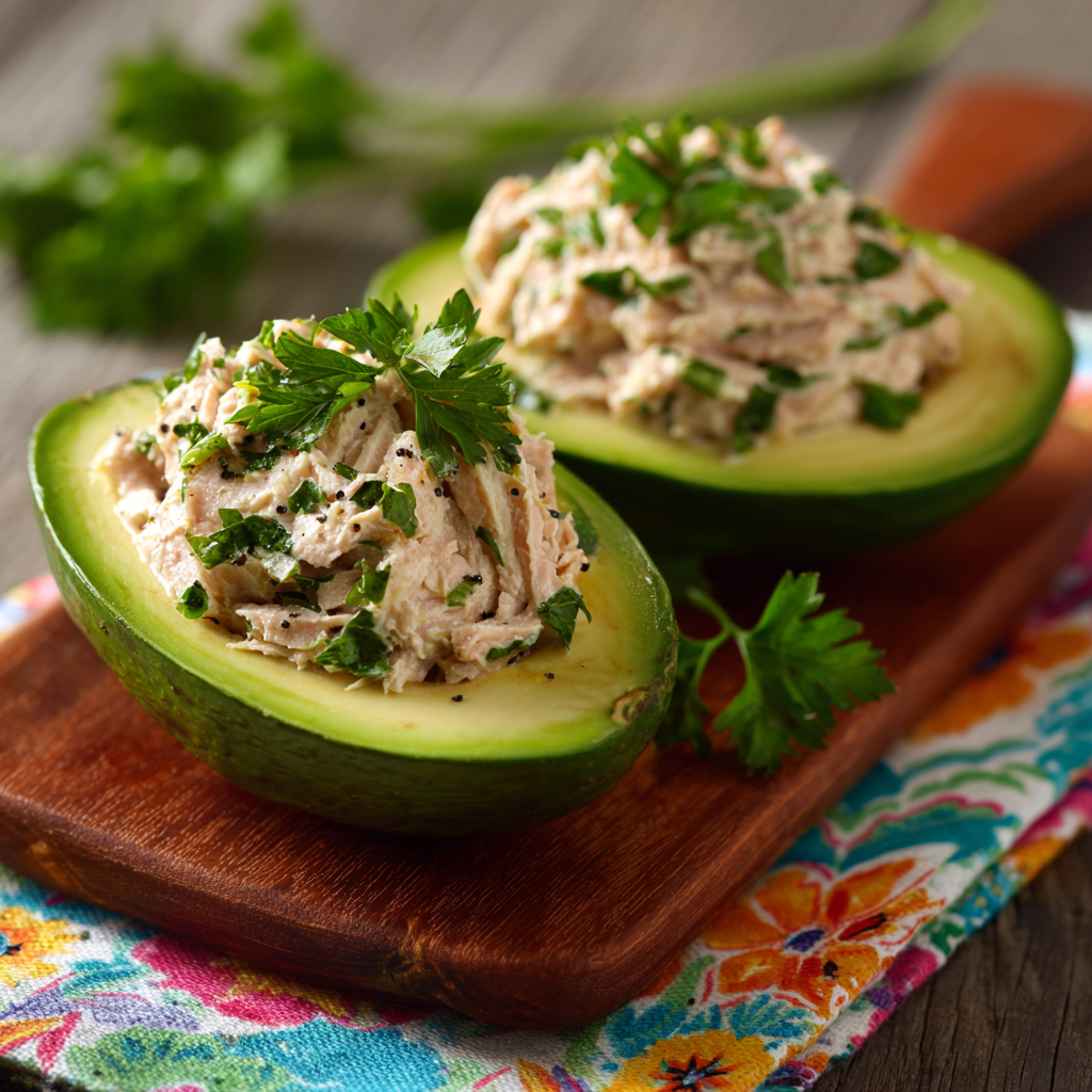 Tuna Salad Stuffed Avocados