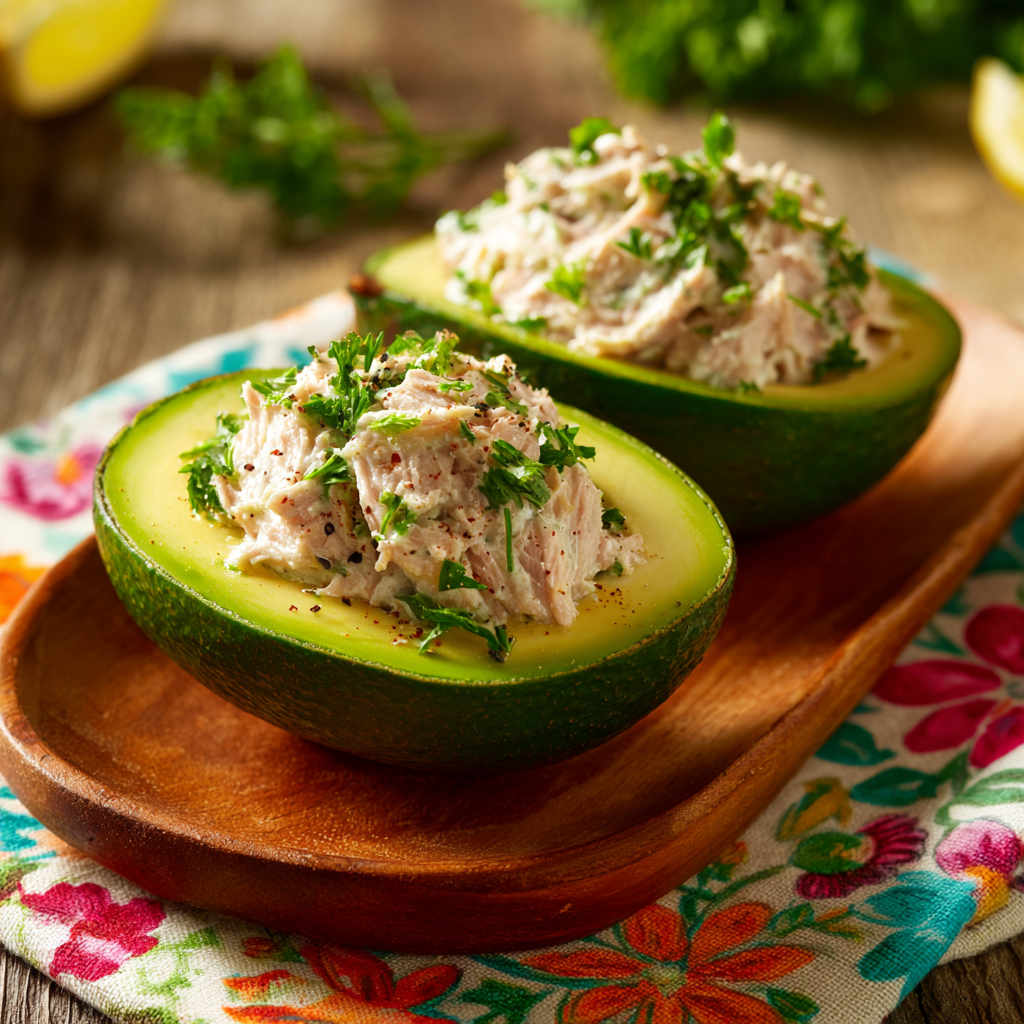 Tuna Salad Stuffed Avocados