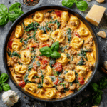 Creamy Tortellini With Sausage