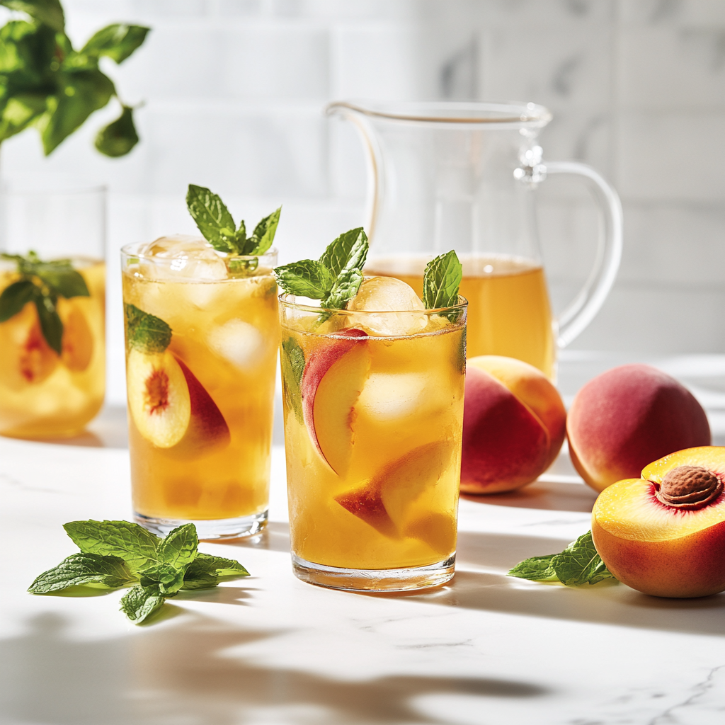 Sweet Peach Iced Tea