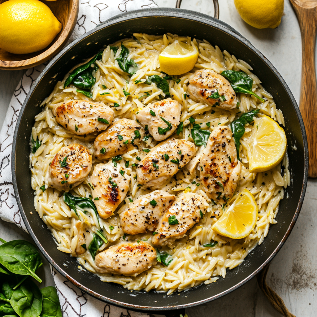 Lemon Chicken Orzo