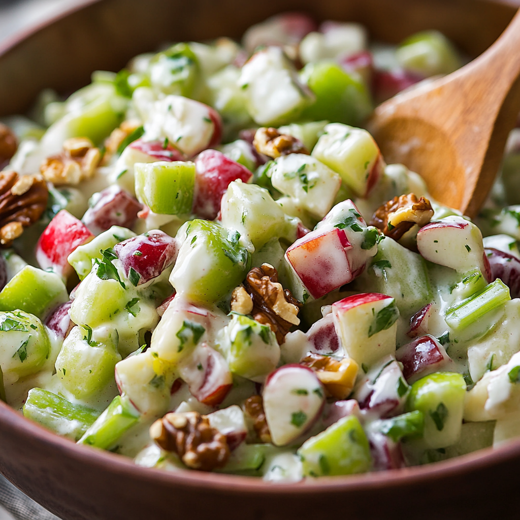 Waldorf Salad with Whipped Cream