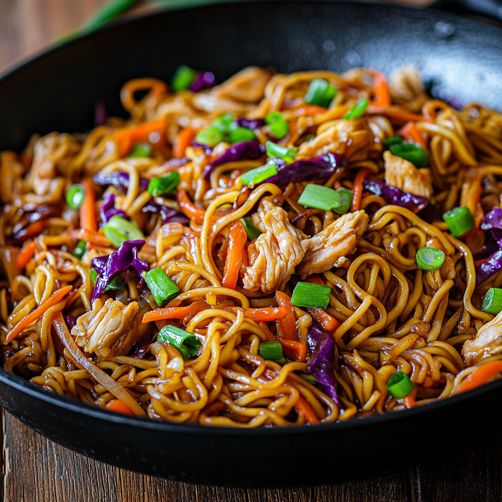 Quick & Easy Thai Peanut Noodles with Rotisserie Chicken