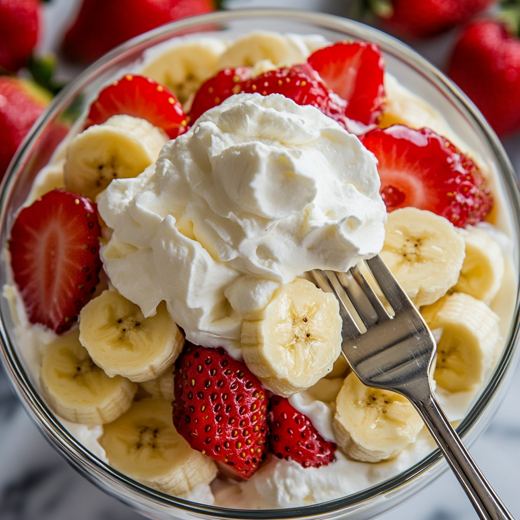 Strawberry Banana Cheesecake Salad