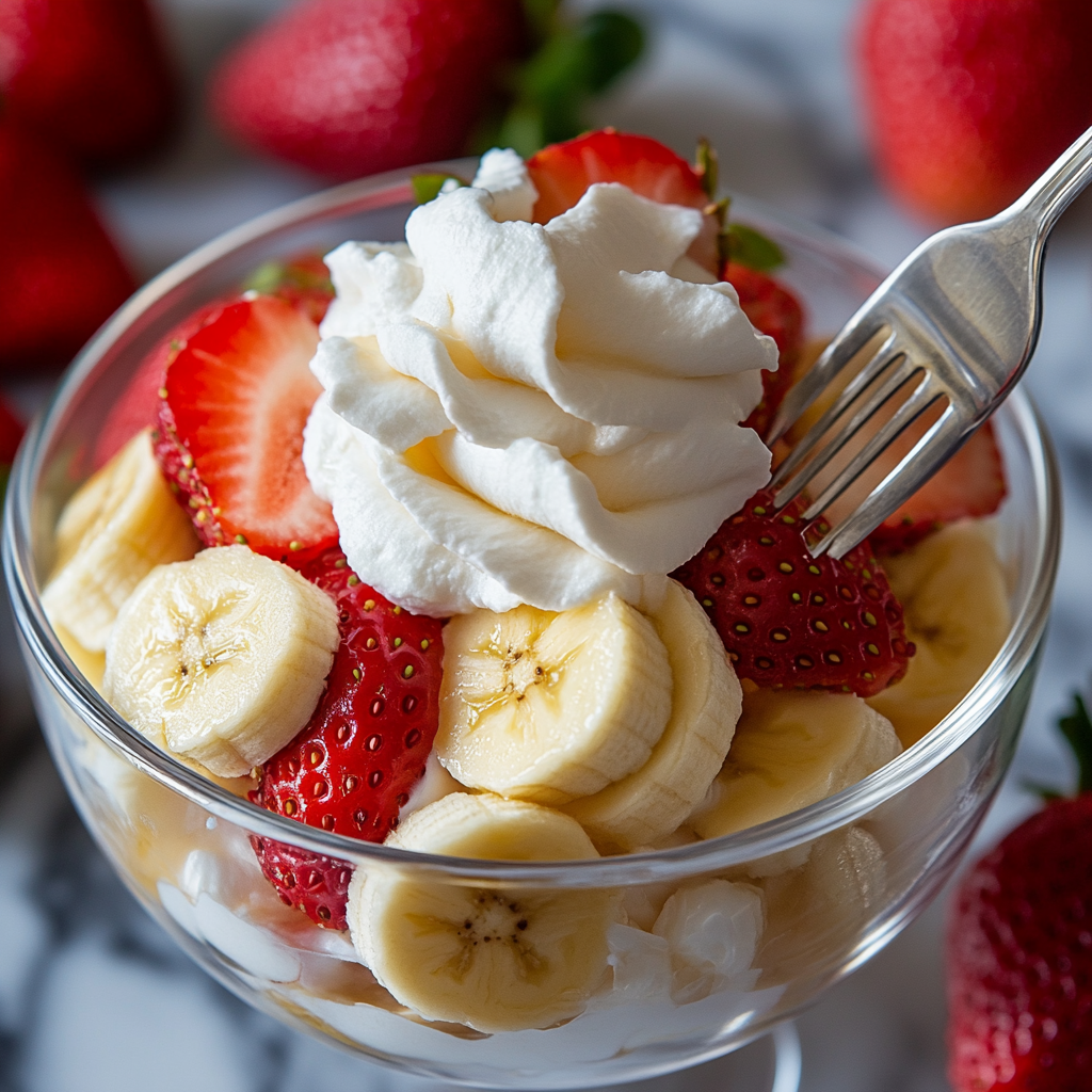 Strawberry Banana Cheesecake Salad