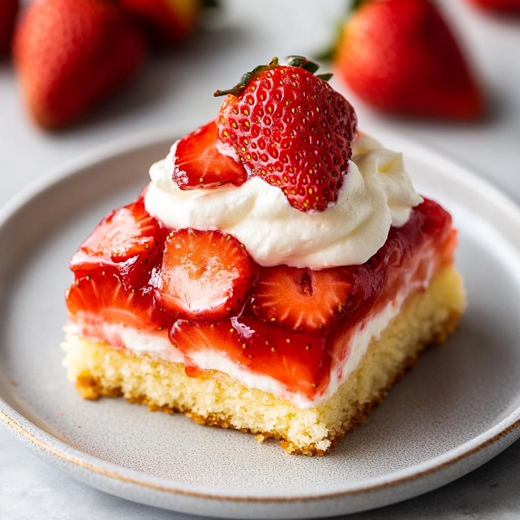 Strawberry Shortcake Poke Cake