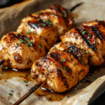 Air Fryer Lemon Pepper Chicken Skewers