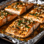 Honey Garlic Butter Salmon in Foil