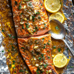 Spicy Honey Garlic Salmon in Foil