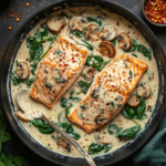 Easy Creamy Salmon Florentine