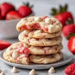 Strawberry Pudding Cookies
