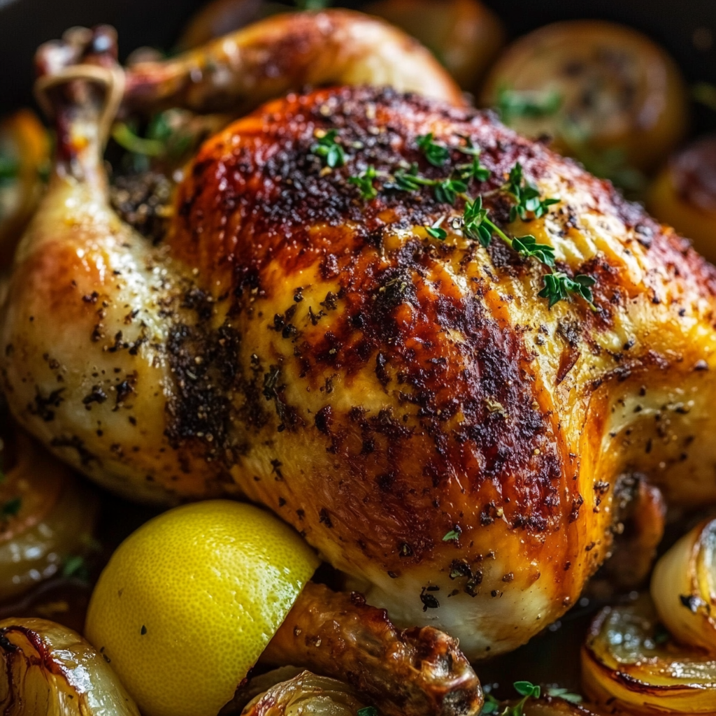 Lemon and Garlic Roast Chicken
