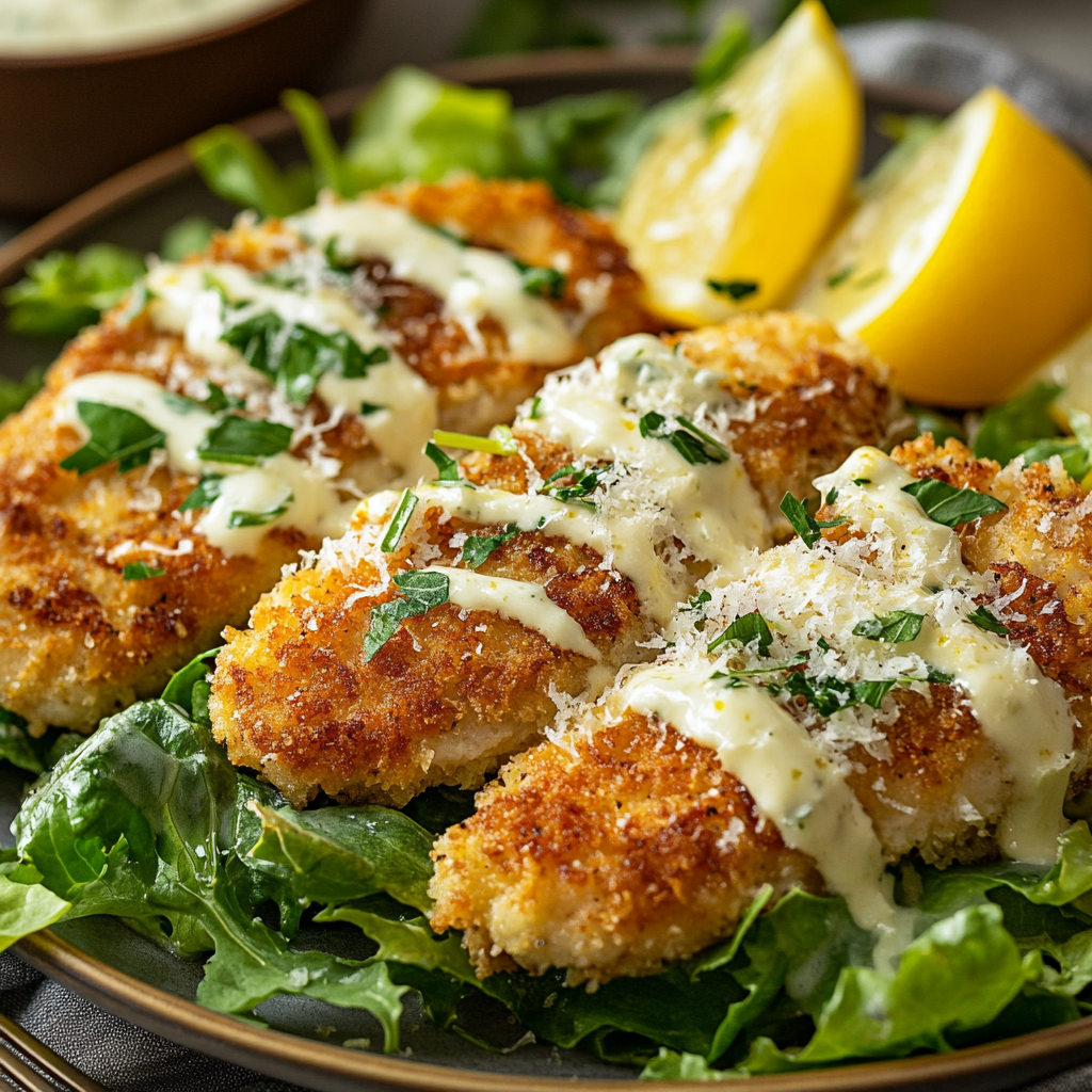 Air Fryer Chicken Caesar Cutlets