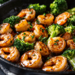 Healthy Garlic Butter Shrimp and Broccoli