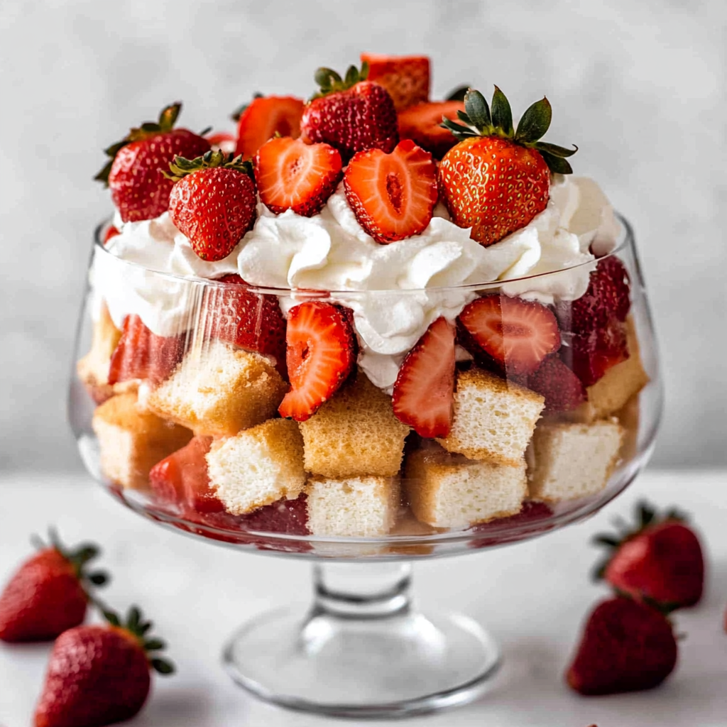 Strawberry Shortcake Trifle