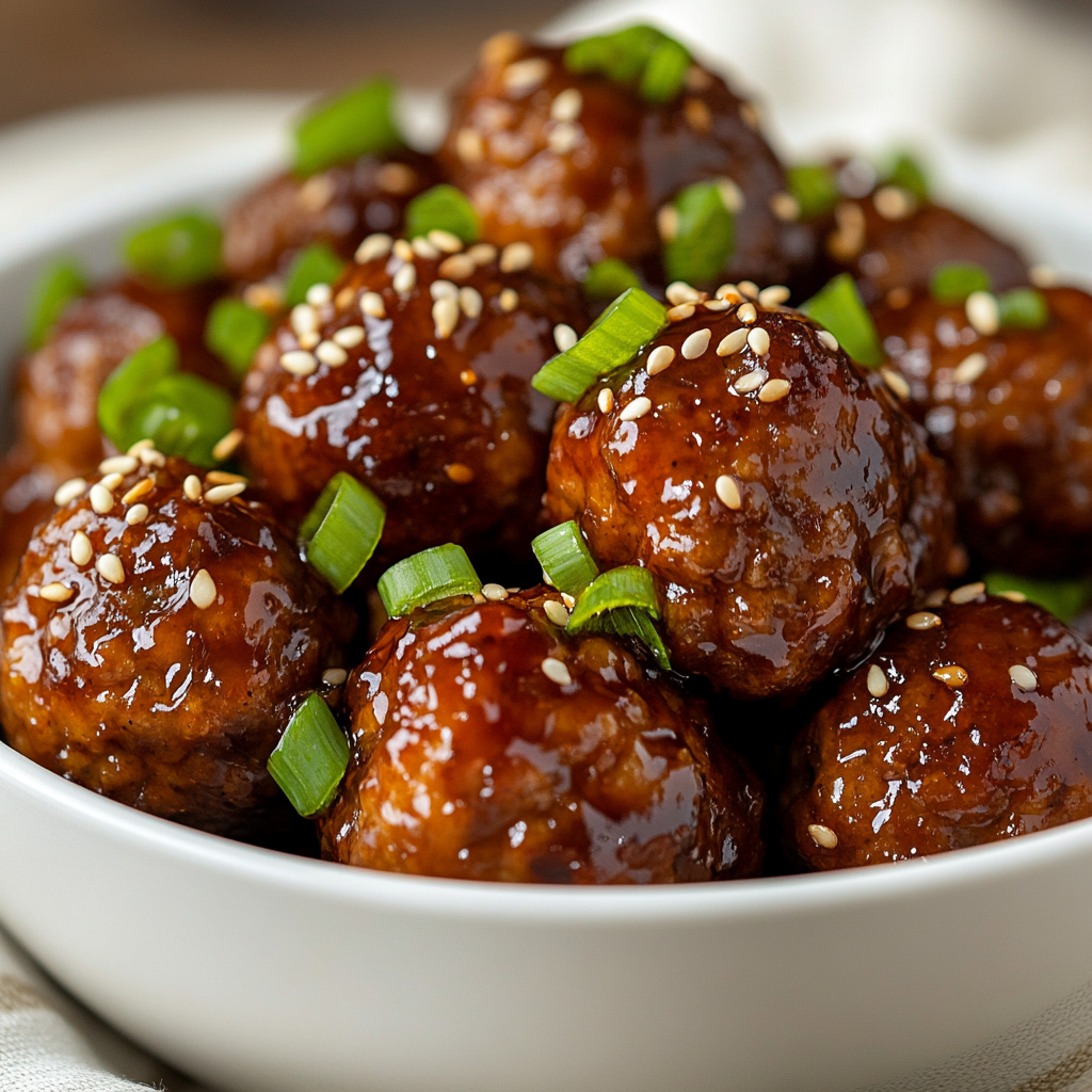 Asian Crockpot Meatballs