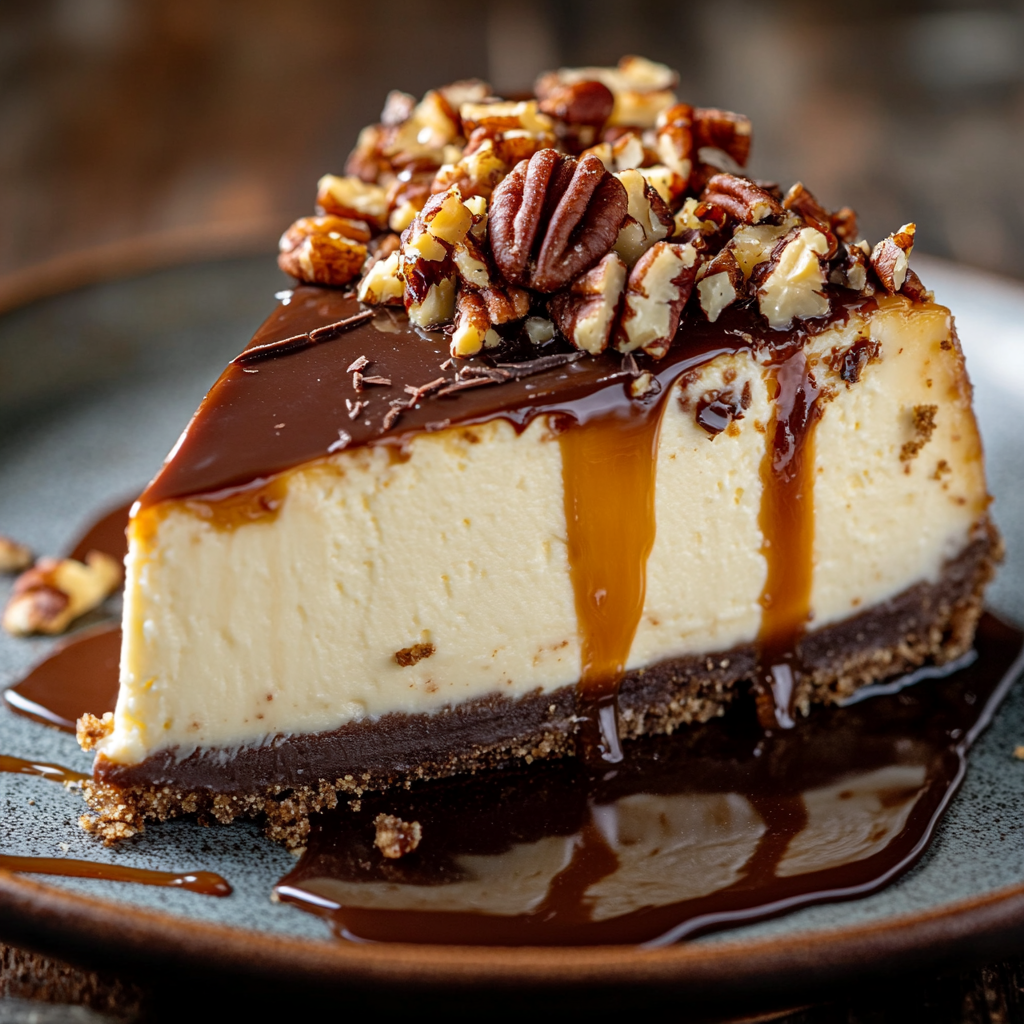 Turtle Pumpkin Cheesecake