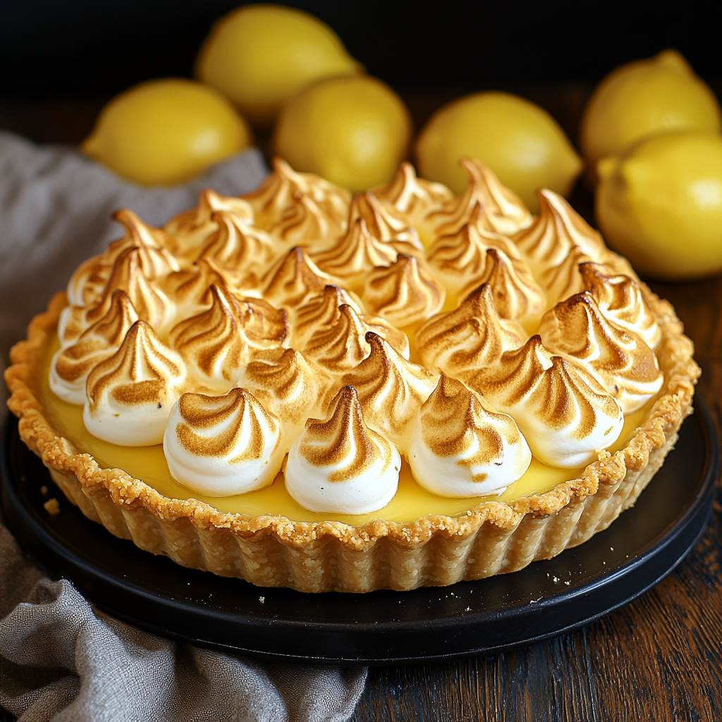 Triple Lemon Meringue Cheesecake