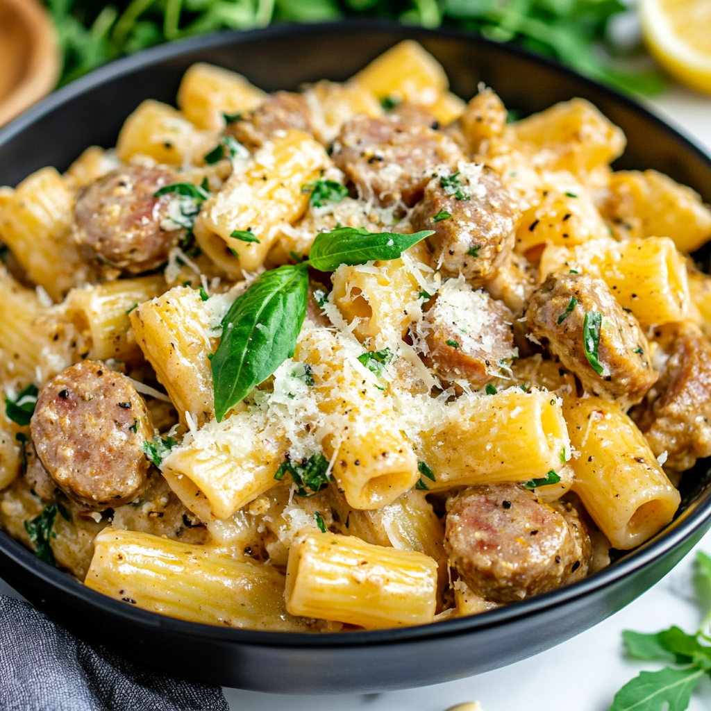 Creamy Sausage Rigatoni
