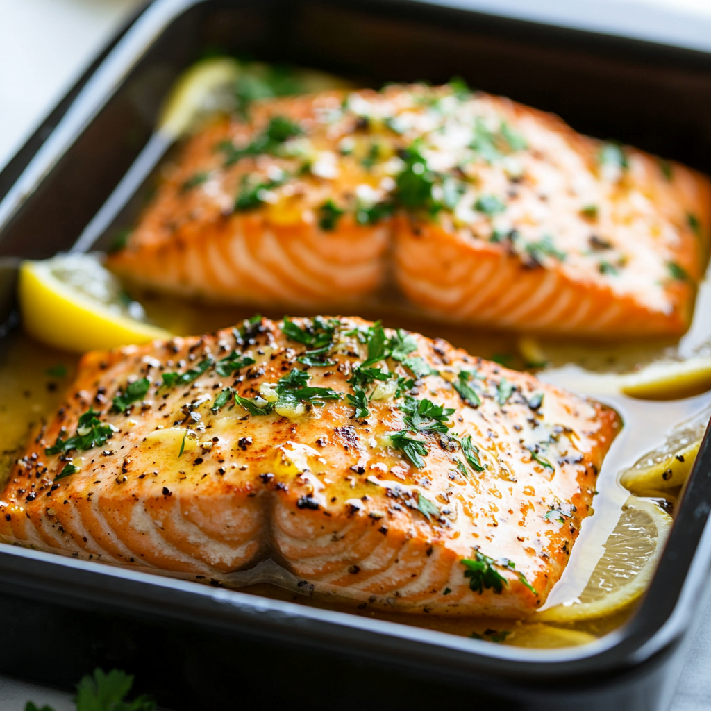 Garlic Butter Baked Salmon