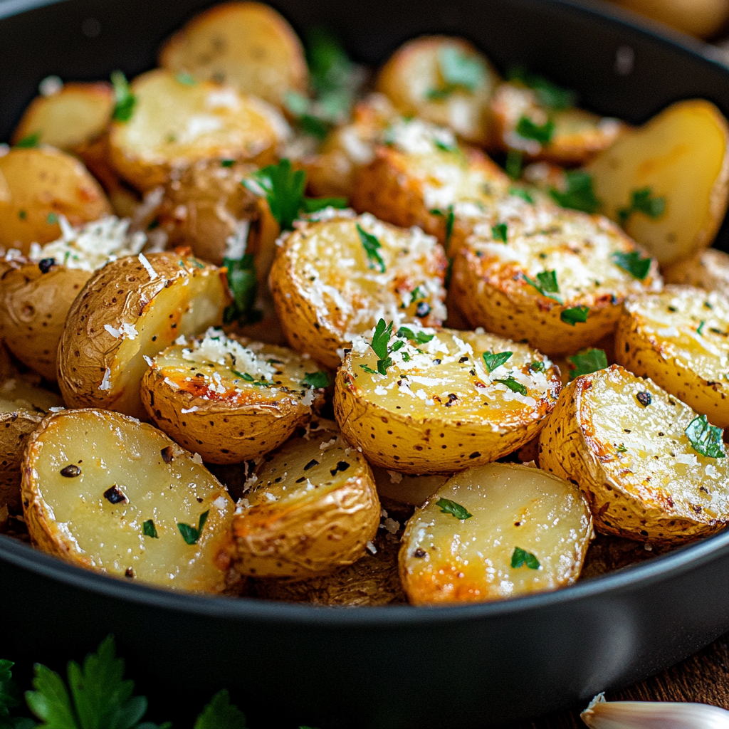 Baked Garlic Parmesan Potato Wedges