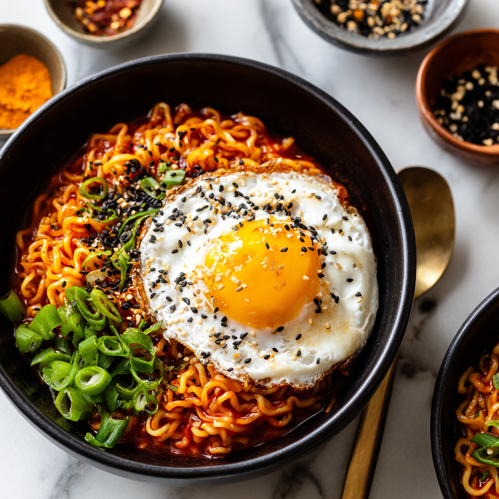 Creamy Buldak Ramen With Egg 6 Creamy Buldak Ramen With Egg