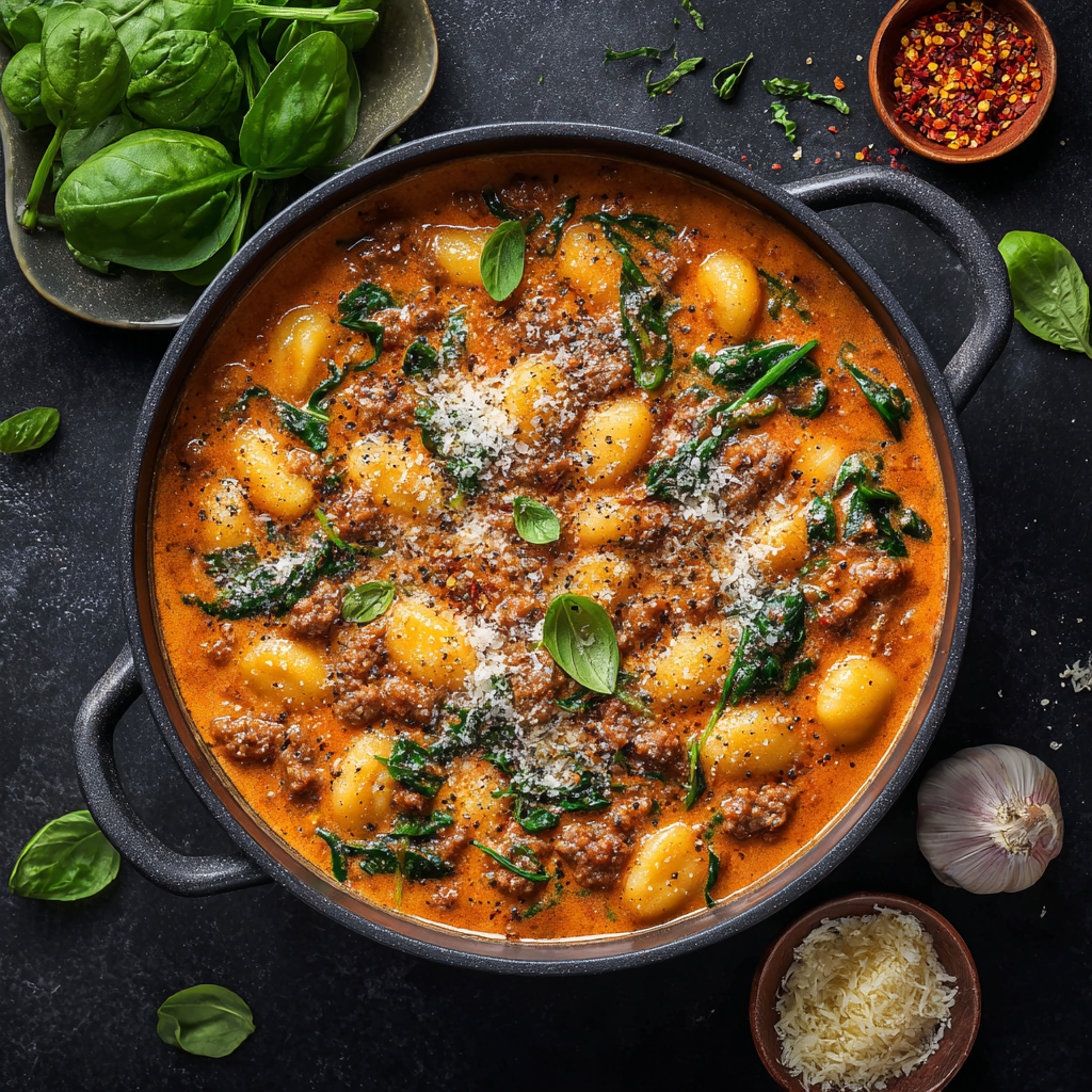 Creamy Italian Sausage Gnocchi Soup