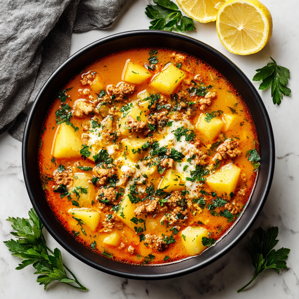 Crock Pot Cheesy Lasagna Soup