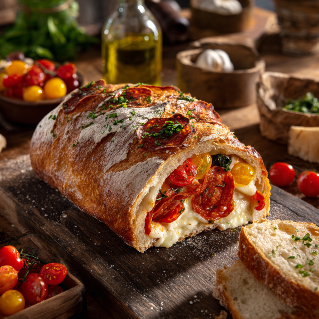 Classic Italian Muffuletta Sandwich