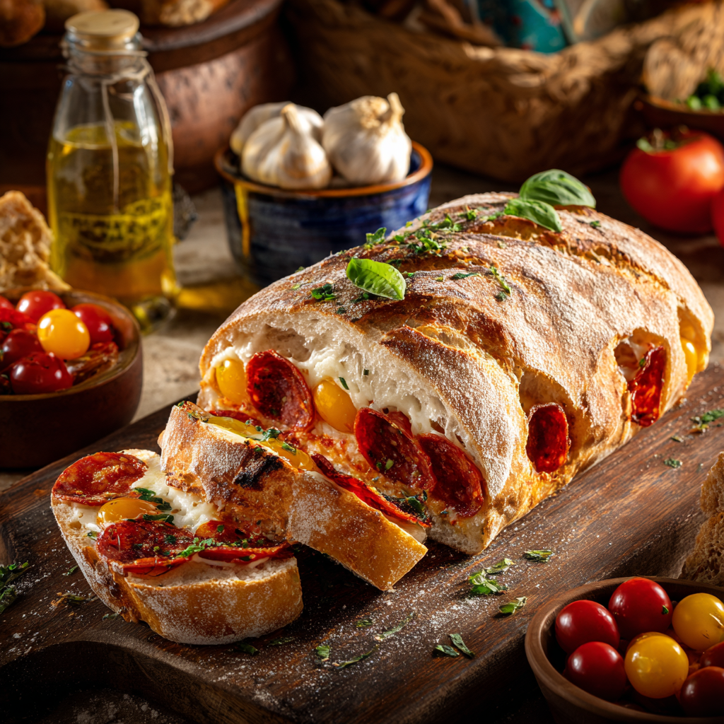 Classic Italian Muffuletta Sandwich