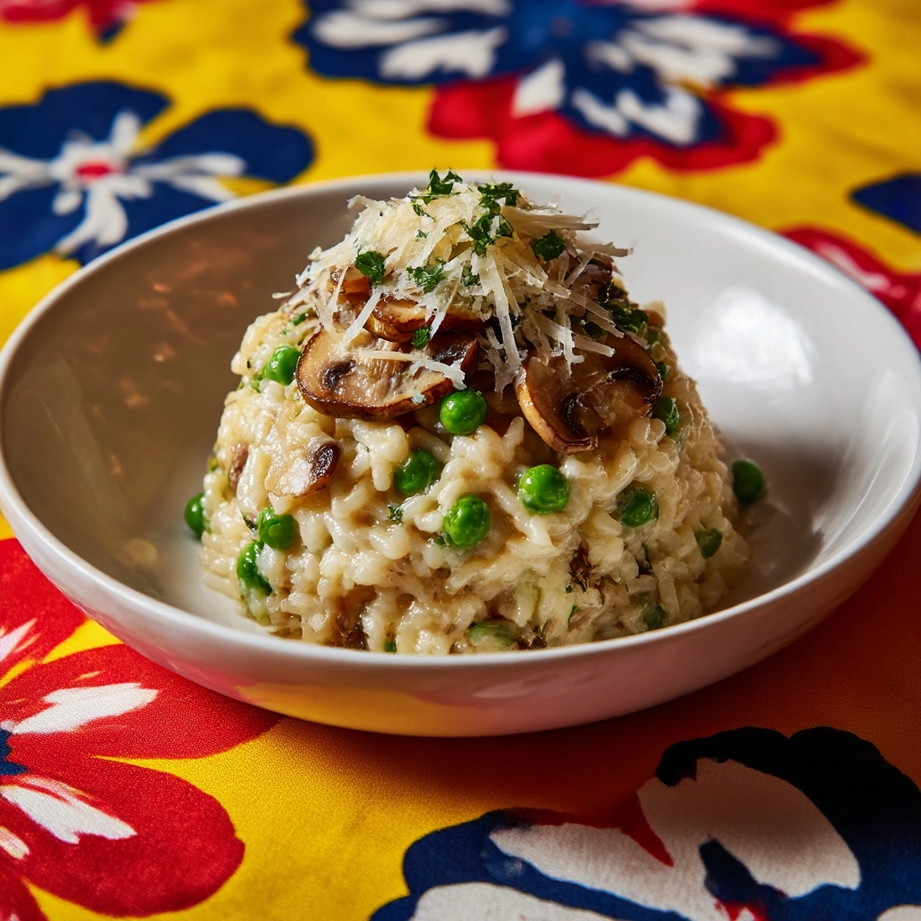Shiitake and Sweet Pea Risotto Recipe
